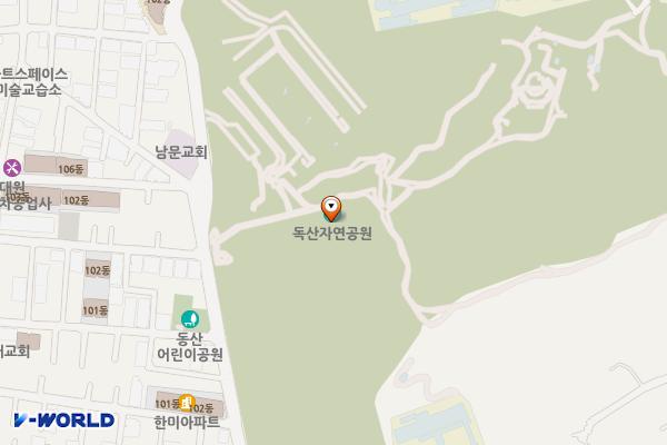 독산자연공원 화장실 위치 지도 — 서울특별시 금천구 독산동 산89-5