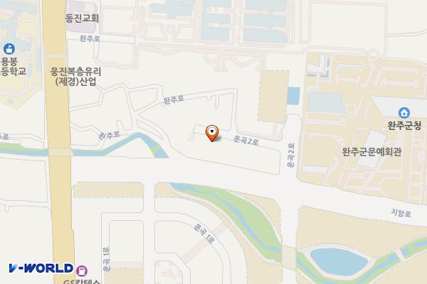용진운곡지구주차장7 위치 지도 — 전북특별자치도 완주군 용진읍 운곡리 1114-2