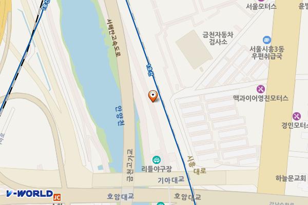 기아대교 위치 지도 — 서울특별시 금천구 시흥동 766-5
