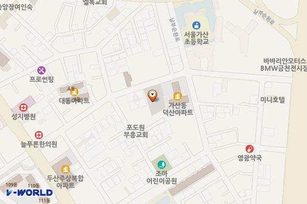 가산동공영주차장 위치 지도 — 서울특별시 금천구 가산동 148-28