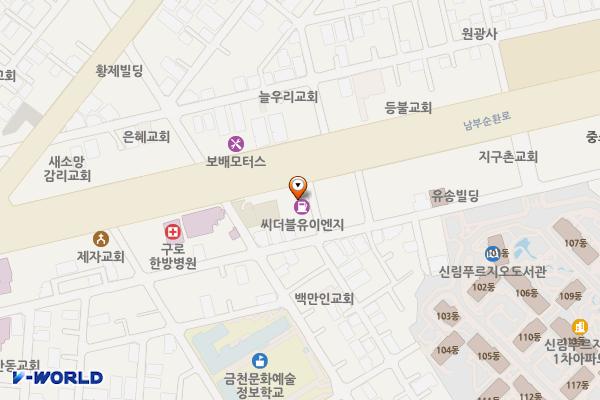 SK네트웍스㈜ 순환도로주유소 위치 지도 — 서울특별시 금천구 남부순환로 1410
