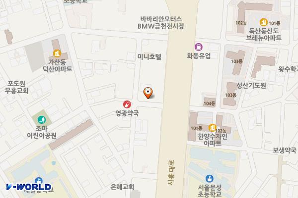 미도빌딩 위치 지도 — 서울특별시 금천구 시흥대로 473