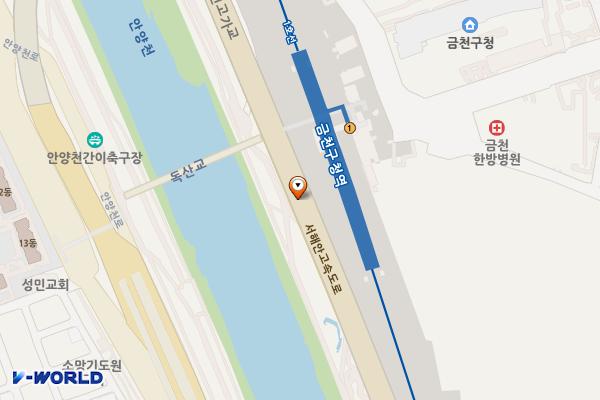 금천구청역 뒤 위치 지도 — 서울특별시 금천구 독산동 732-3