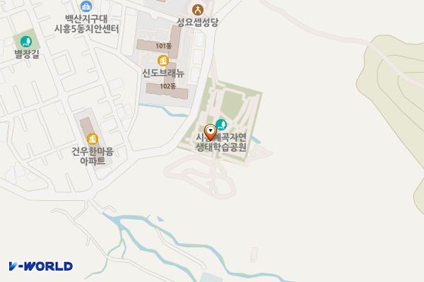 방수설비잔디광장 화장실 위치 지도 — 서울특별시 금천구 시흥동 412-5