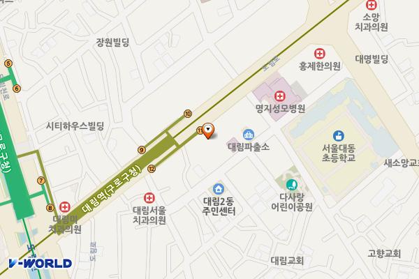 서울복지병원 화장실(1층) 위치 지도 — 서울특별시 영등포구 도림로 144 1층