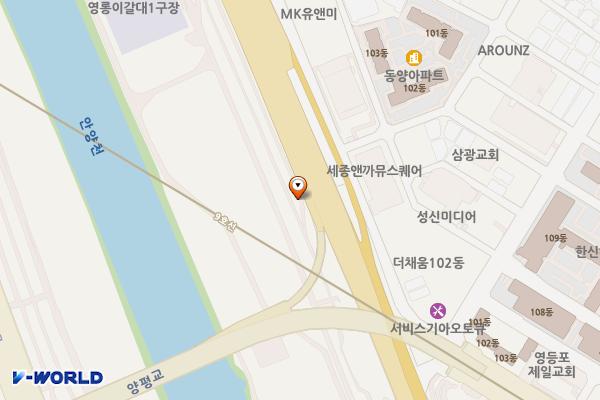 양평교 화장실 위치 지도 — 서울특별시 영등포구 양평동 502-1