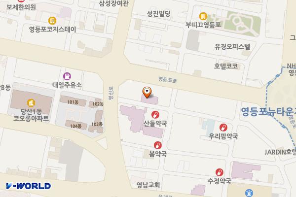 덕수의료재단 화장실 위치 지도 — 서울특별시 영등포구 영신로34길 5 (영등포동4가)