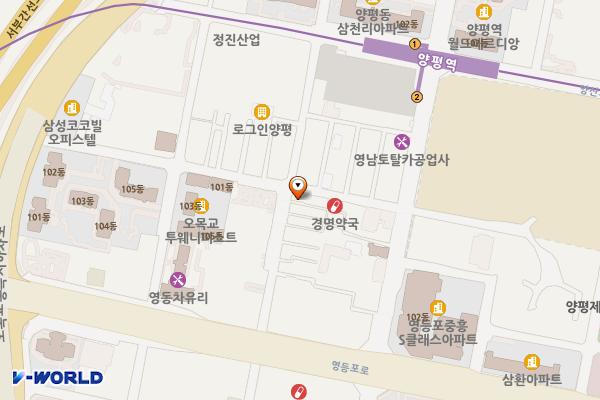 양평동2가-1 공중화장실 위치 지도 — 서울특별시 영등포구 선유서로25길 9-3 (양평동2가)