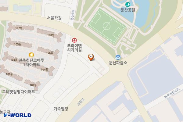 봉동 둔산공영주차장 위치 지도 — 전북특별자치도 완주군 봉동읍 둔산리 899-9