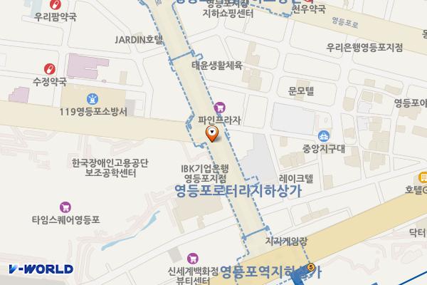 영등포역 지하 화장실 위치 지도 — 서울특별시 영등포구 영중로 지하 20 (영등포동3가, 영등포로터리지하도상가)