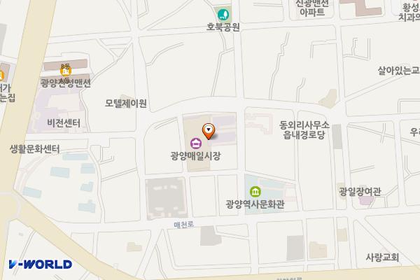 읍내리 252-1 위치 지도 — 전남광주통합특별시 광양시 광양읍 매일시장길 20