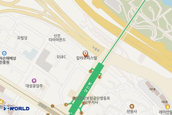당산역(3) 위치 지도 — 서울특별시 영등포구 당산동 6가 323-1 당산역
