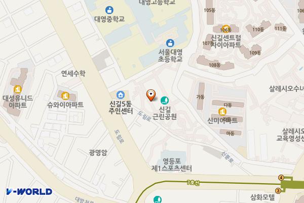 신길근린공원 위치 지도 — 서울특별시 영등포구 신길5동 341-3