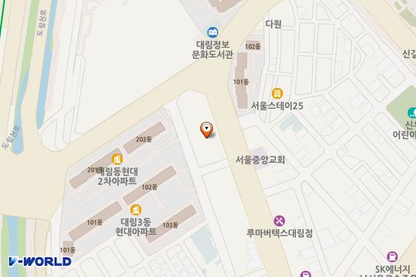 성림빌딩 위치 지도 — 서울특별시 영등포구 대림로 251, 성림빌딩 (대림동)