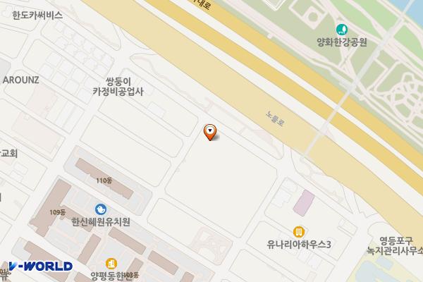 양평가로녹지 위치 지도 — 서울특별시 영등포구 양평동5가 128