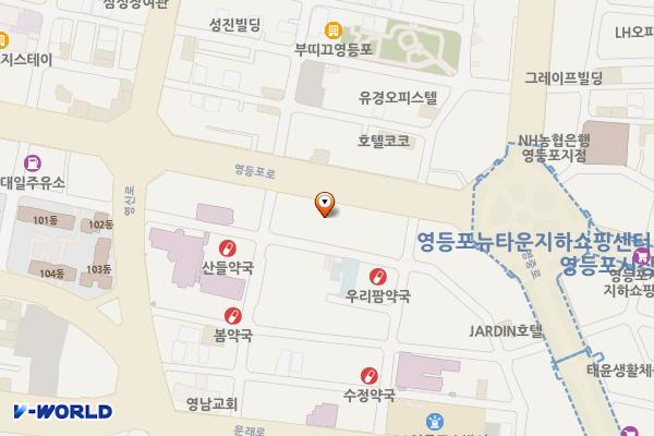 홍익금융프라자-시티은행 위치 지도 — 서울특별시 영등포구 영등포로 194