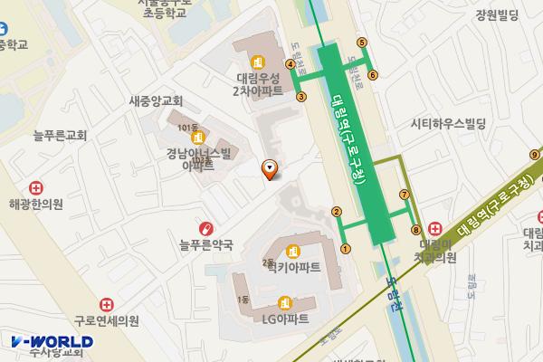 대림역 화장실(1) 위치 지도 — 서울특별시 영등포구 도림로 지하137