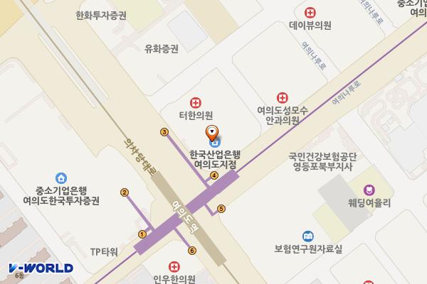 교보증권화장실 위치 지도 — 서울특별시 영등포구 의사당대로 97 (여의도동, 교보증권빌딩)