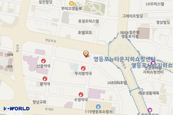 우리은행 영등포중앙지점 위치 지도 — 서울특별시 영등포구 영등포로 200