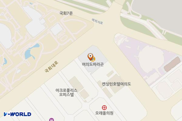 여의도파라곤 위치 지도 — 서울특별시 영등포구 국회대로 800