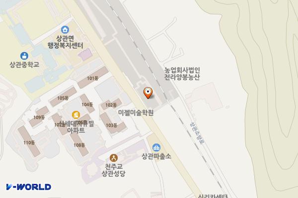 상관공영주차장2 위치 지도 — 전북특별자치도 완주군 상관면 신리 509-10