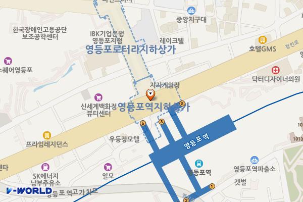 영등포역 위치 지도 — 영등포구 경인로 843
