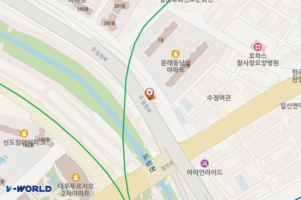 도림천화장실 위치 지도 — 서울특별시 영등포구 문래동2가 63