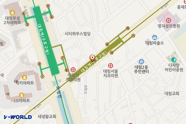 대림역 화장실(2) 위치 지도 — 서울특별시 영등포구 도림로 지하 137 (대림동, 대림역)
