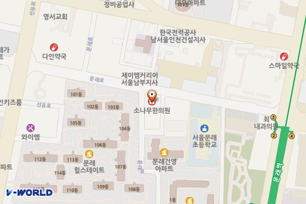 대소빌딩 위치 지도 — 서울특별시 영등포구 문래로 92