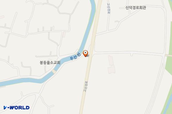 봉동 율소주차장 위치 지도 — 전북특별자치도 완주군 봉동읍 율소리 50-1