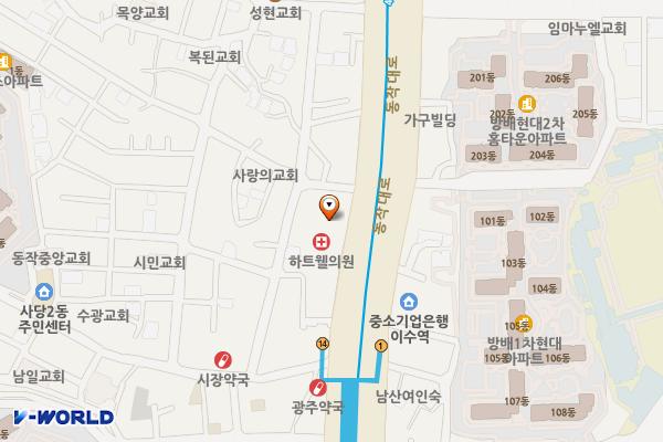 오송빌딩 위치 지도 — 서울특별시 동작구 동작대로 141 (사당동)