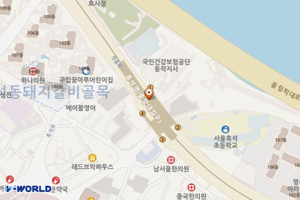 흑석(중앙대입구)역 위치 지도 — 서울특별시 동작구 현충로 지하90  (흑석동)