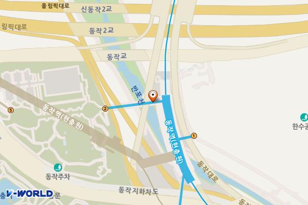 동작역(4) 위치 지도 — 서울특별시 동작구 현충로 257