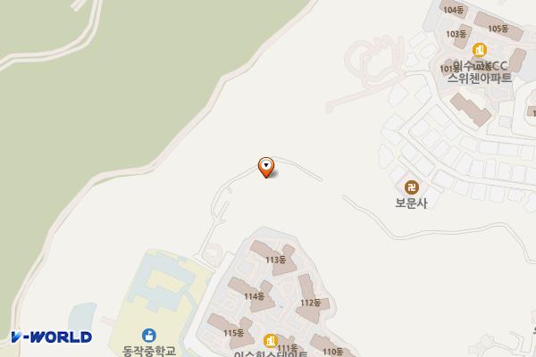 간이화장실_현충근린공원(동작동, 봉화) 위치 지도 — 서울특별시 동작구 동작동 산16-21