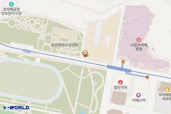 보라매 6호(동문) 위치 지도 — 서울특별시 여의대방로 20길 69