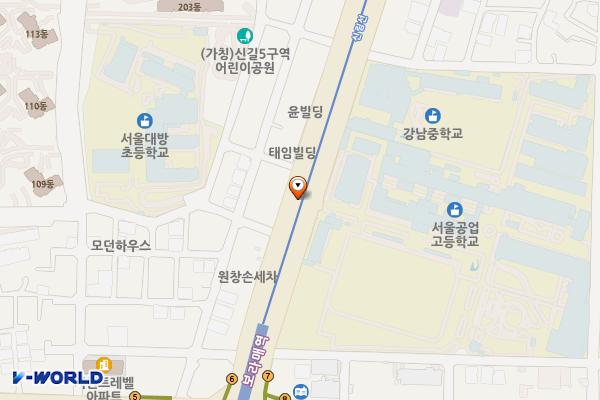 동작구민체육센터 위치 지도 — 서울특별시 동작구 여의대방로