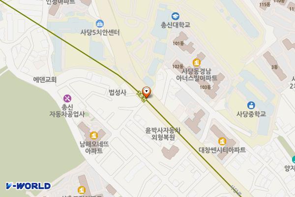 사당문화회관 위치 지도 — 서울특별시 동작구 사당로