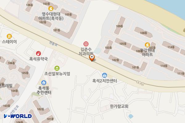 흑석체육센터 위치 지도 — 서울특별시 동작구 현충로