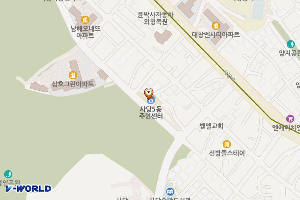 사당5동주민센터 위치 지도 — 서울특별시 동작구 사당로2가길 219