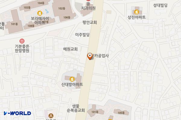 동작구시설관리공단 위치 지도 — 서울특별시 동작구 보라매로
