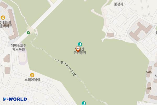 까치산근린공원(흑석동) 위치 지도 — 서울특별시 동작구 사당동 산44-23