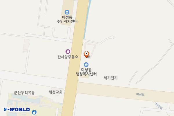 미성동 위치 지도 — 전북특별자치도 군산시 산북동 2479-3