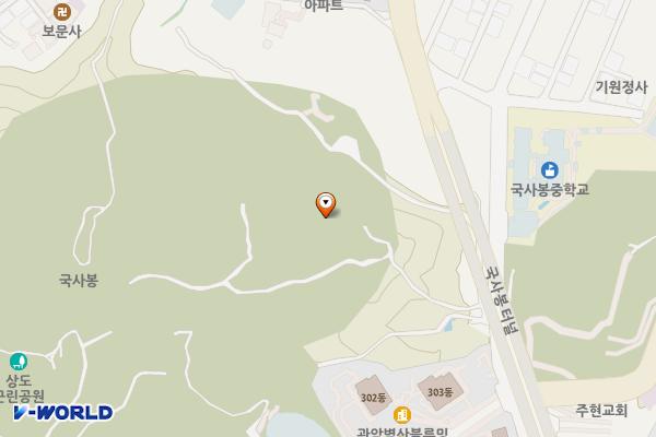 간이화장실_상도근린공원(상도동_국사봉약수터) 위치 지도 — 서울특별시 동작구 상도동 산65-217