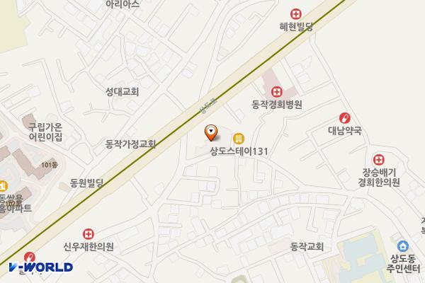 동광교회 위치 지도 — 서울특별시 동작구 성대로1길 26 (상도동, 동광교회)