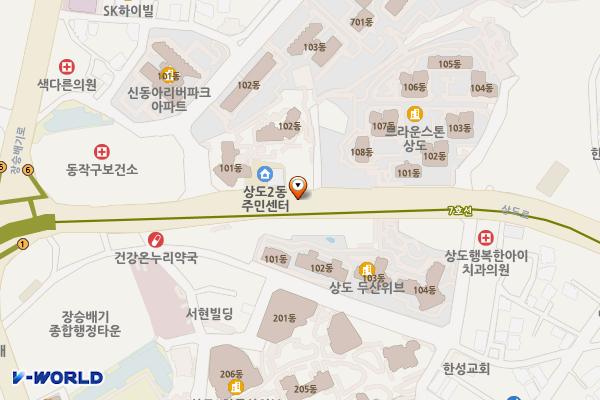 장승배기역(7) 위치 지도 — 서울특별시 동작구 상도동 26-20 장승배기역