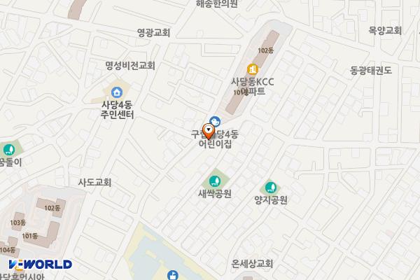 사당4동 청소년 독서실 위치 지도 — 서울특별시 동작구 사당로22나길 71