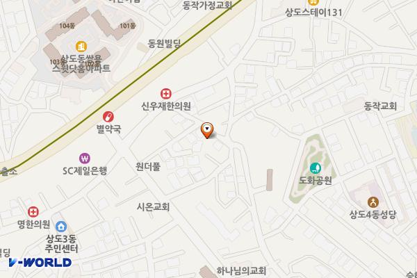 상도4동 청소년독서실 위치 지도 — 서울특별시 동작구 성대로11길 67