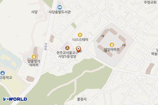 사당5동 공중화장실 위치 지도 — 서울특별시 동작구 사당동 712-5