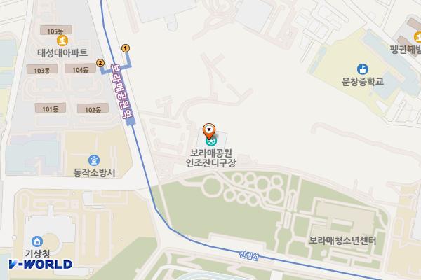놀이터화장실 위치 지도 — 서울특별시 동작구 여의대방로20길33