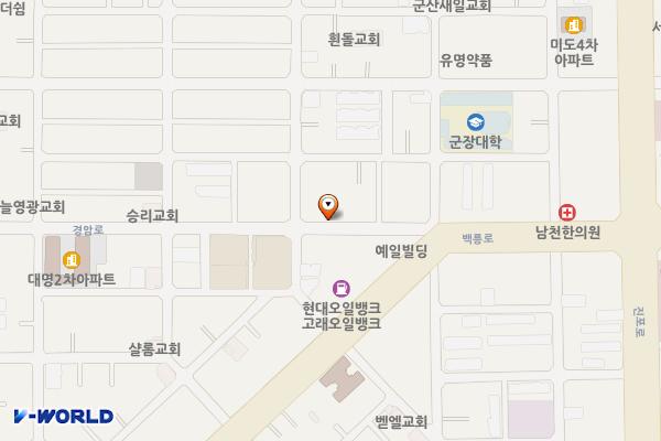 동 부시장 공영주차장(경암동 ) 위치 지도 — 전북특별자치도 군산시 경암로53, 경암동 (경암동 )